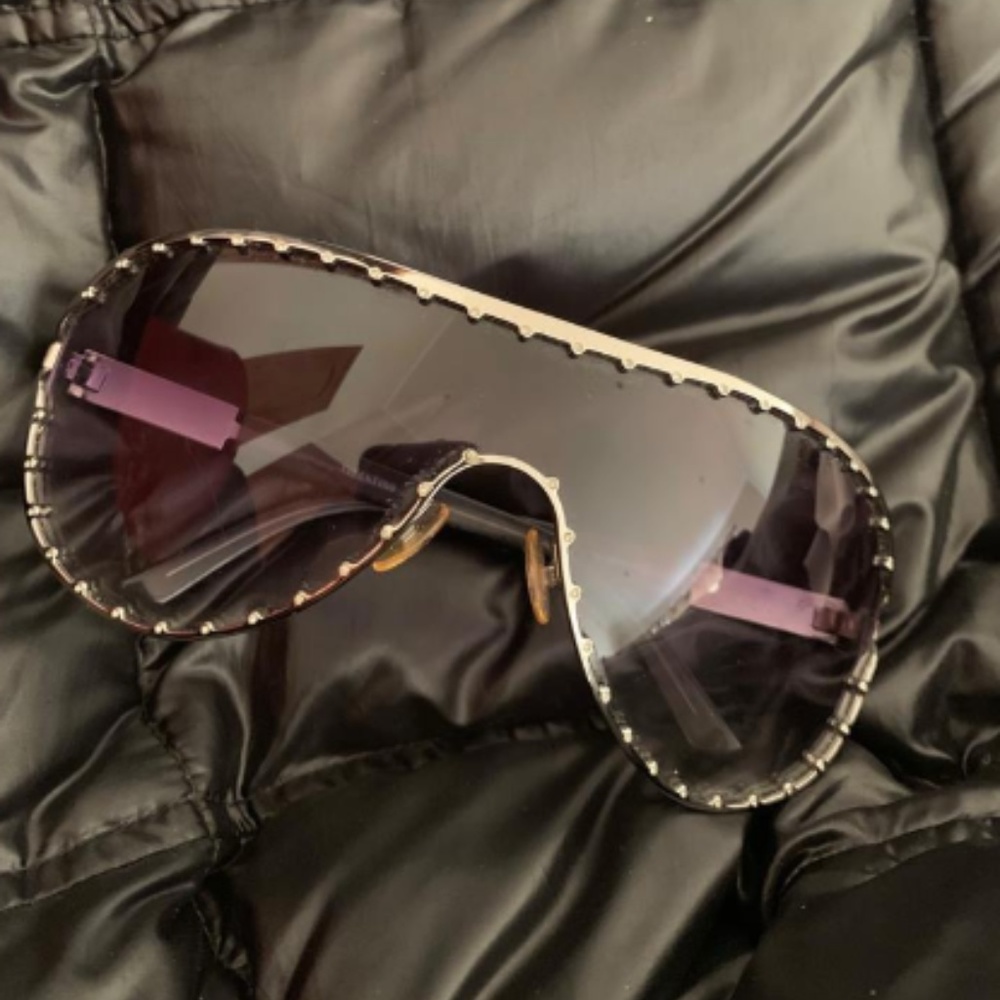 Valentino Crystal Shield Sunglasses